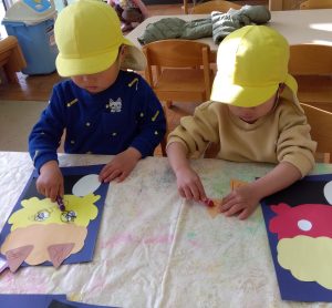 たんぽぽ組　節分の様子