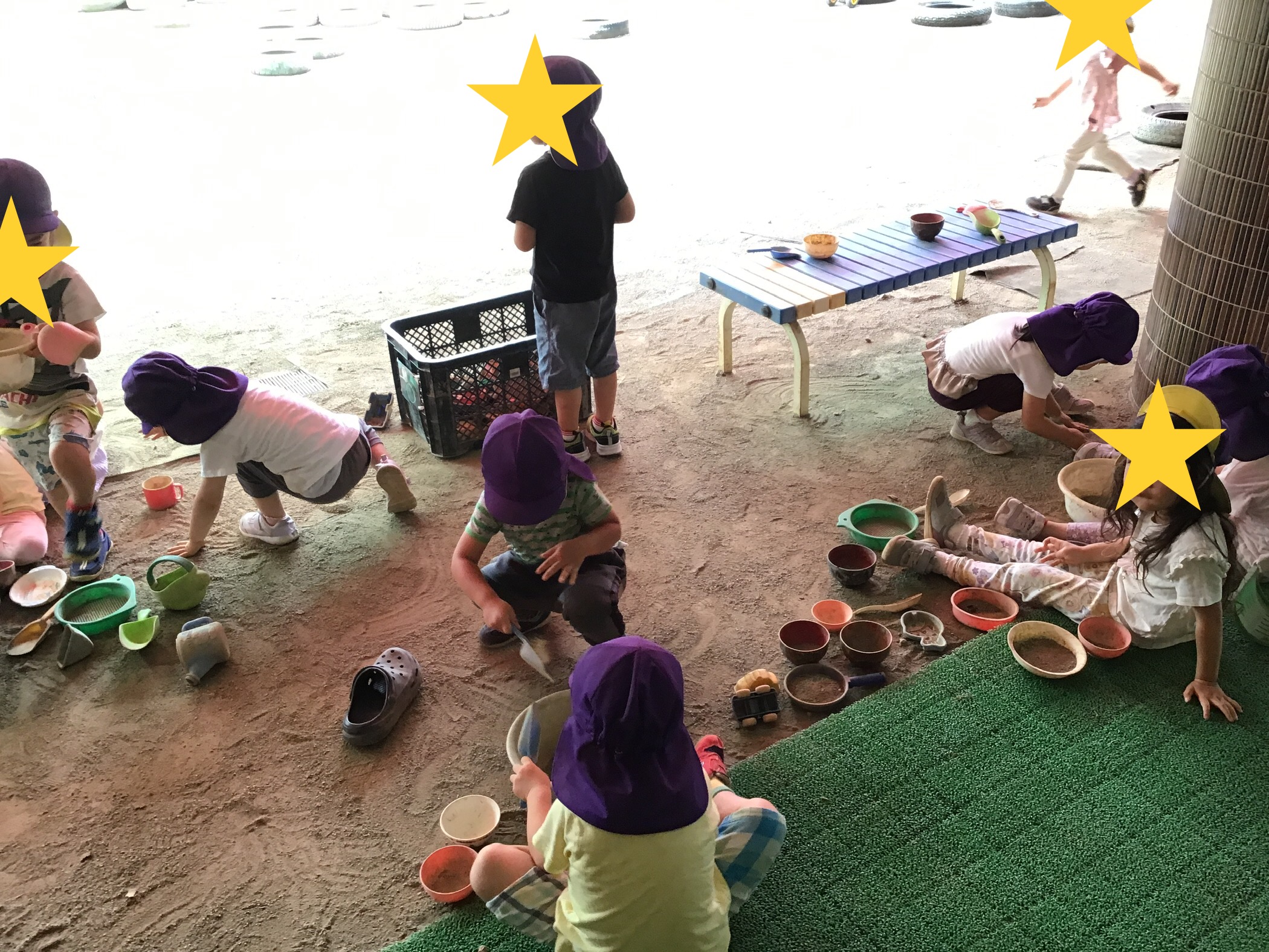 3歳すみれ組 砂遊び